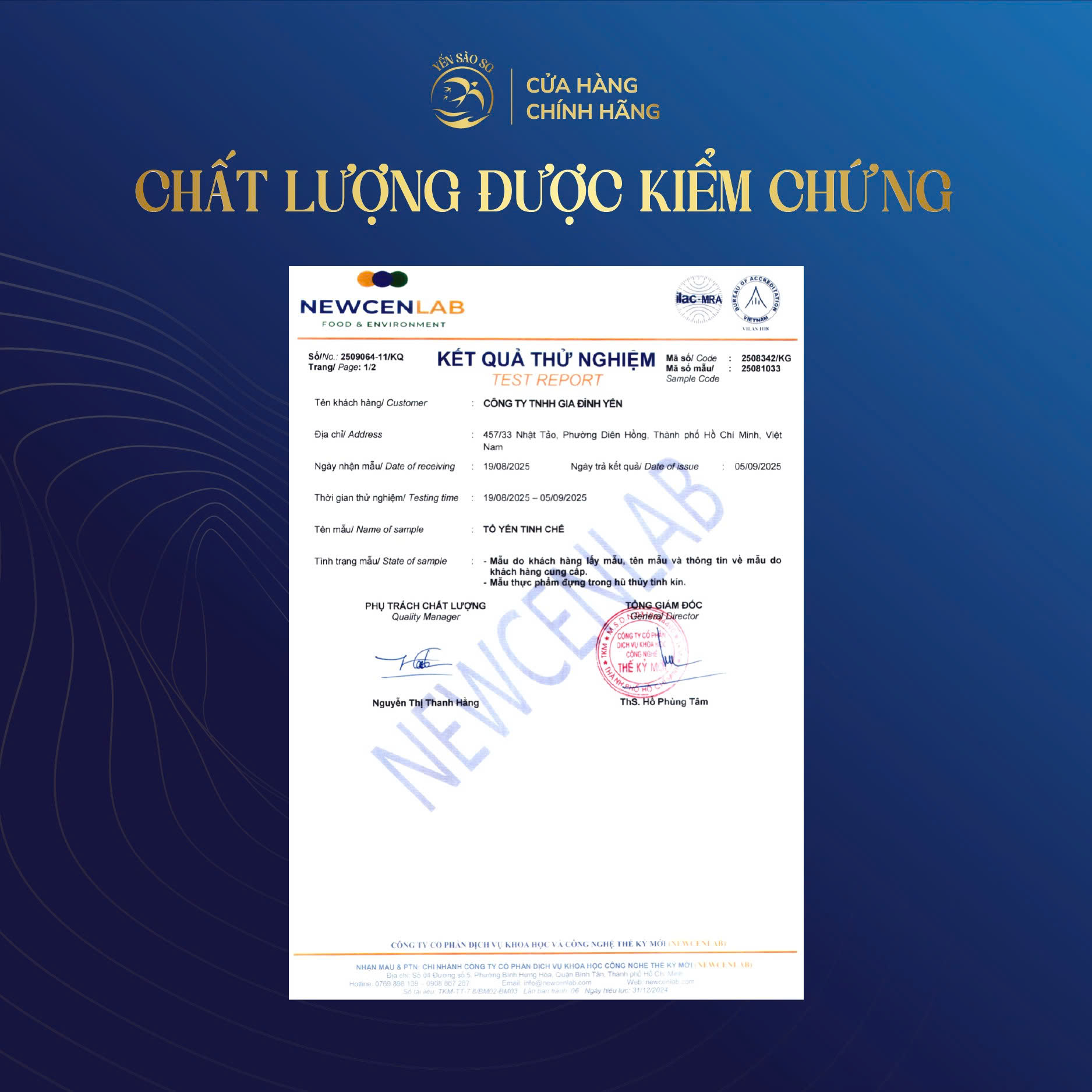 tổ yến tinh chế 100g